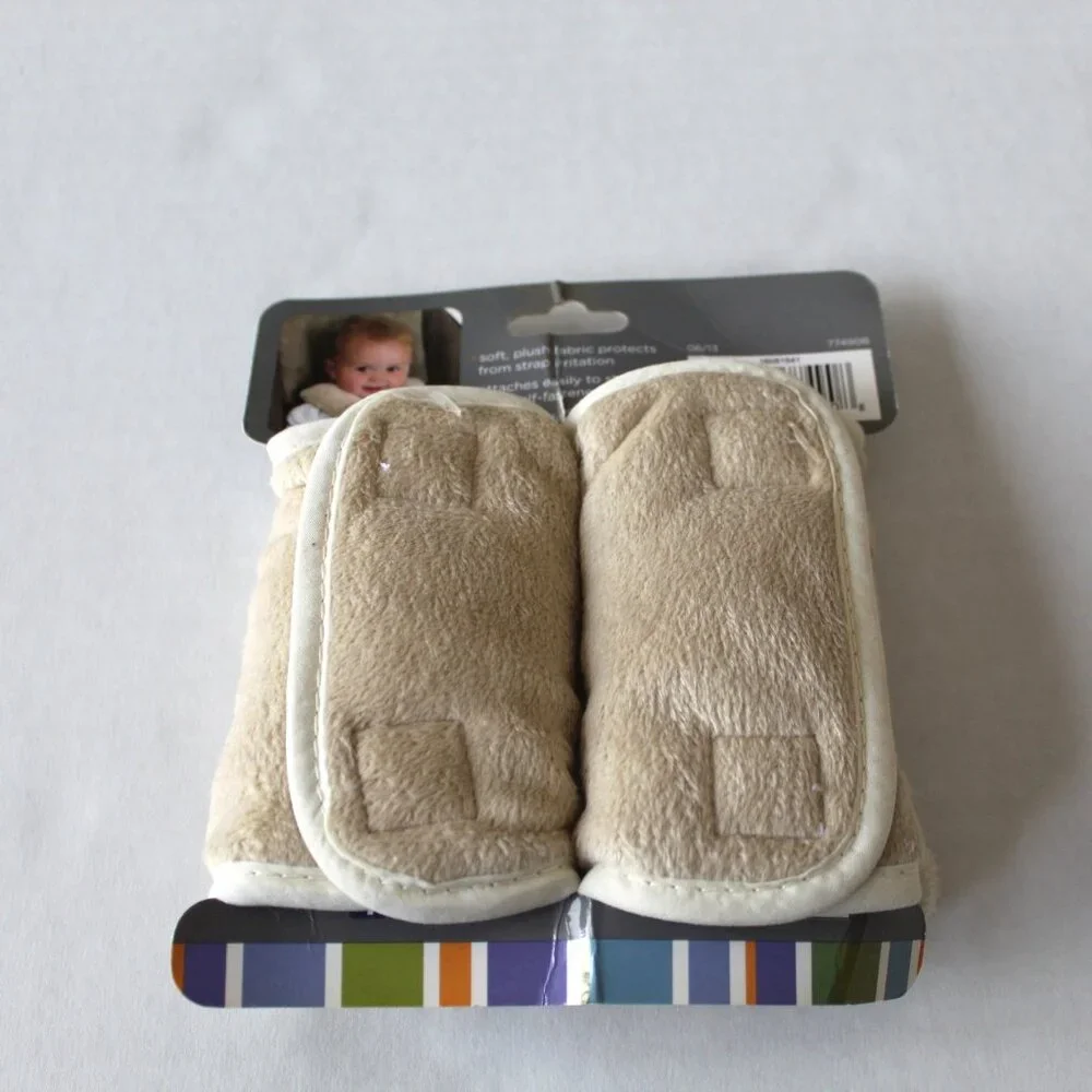 Vintage Summer Infant Beige Bear Cushy Straps Car Seat Covers Crash Tested NOS - Picture 2 of 3